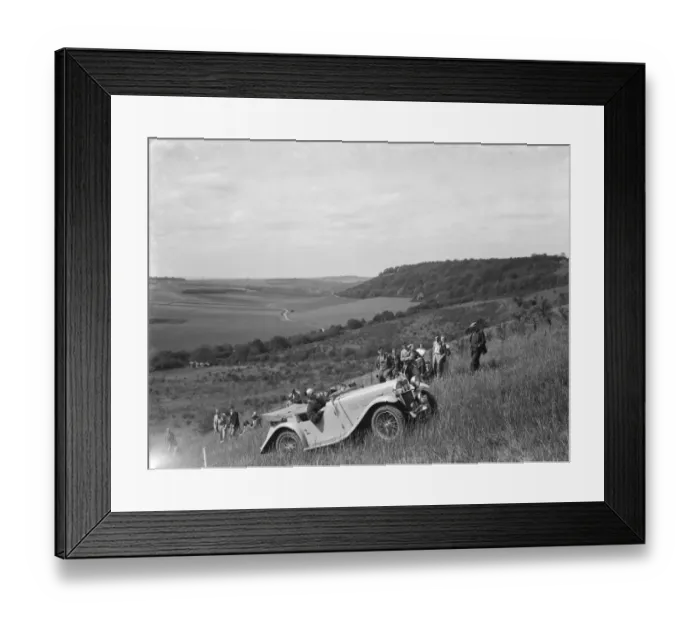 Framed Print : Motor hill climb at Farningham. 26 May 1937 Framed Print : Motor hill climb at Farningham. 26 May 1937