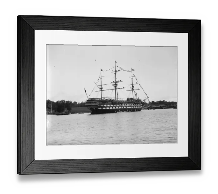 Framed Print : HMS Worcester a training ship at Greenhithe for the Thames Nautical Training College Framed Print : HMS Worcester a training ship at Greenhithe for the Thames Nautical Training College
