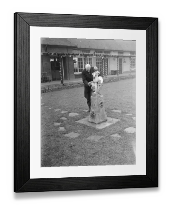 Framed Print : Colonel Edlmann unveiling the statue Peter Pan at Dartford Lane School in Kent Framed Print : Colonel Edlmann unveiling the statue Peter Pan at Dartford Lane School in Kent