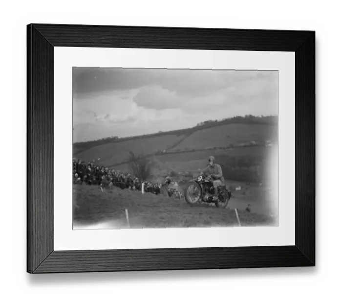 Framed Print : American hill climb ( Motorcycle Club Sidcup ), Farningham. 1937 Framed Print : American hill climb ( Motorcycle Club Sidcup ), Farningham. 1937