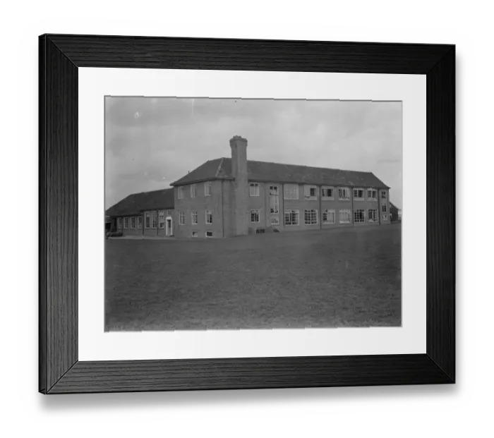 Framed Print : Exterior view of East Central School in Dartford, Kent. 1938 Framed Print : Exterior view of East Central School in Dartford, Kent. 1938