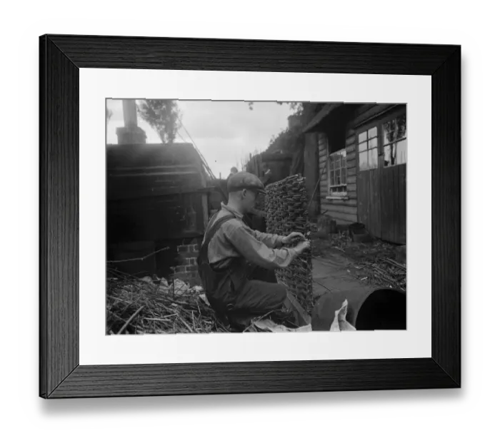 Framed Print : Wattle gate. 1937 Framed Print : Wattle gate. 1937