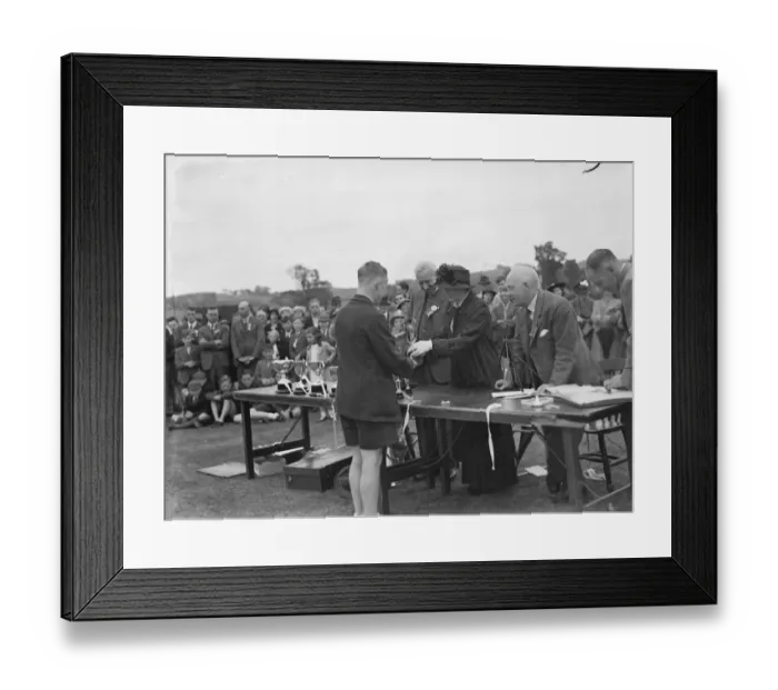 Framed Print : Prize giving at Sidcup County School in Kent. 1939