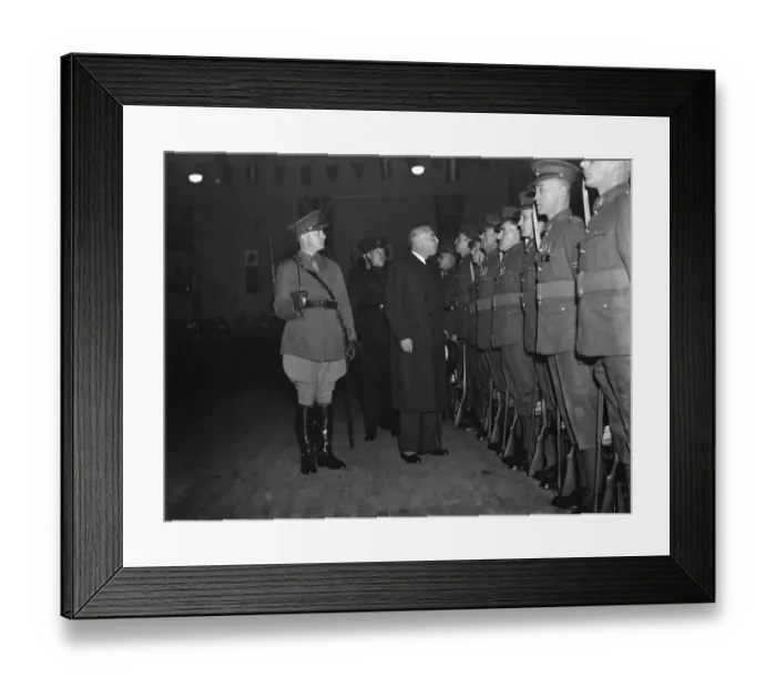 Framed Print : Mr Hore Belisha opens the Territorial Drill Hall in Lamorbey, Kent Framed Print : Mr Hore Belisha opens the Territorial Drill Hall in Lamorbey, Kent
