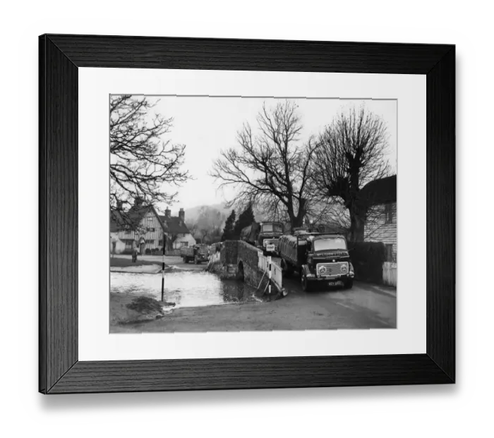 Framed Print : Wheat seed on route to Rouen in France from the granaries of a Kent farm. This load Framed Print : Wheat seed on route to Rouen in France from the granaries of a Kent farm. This load