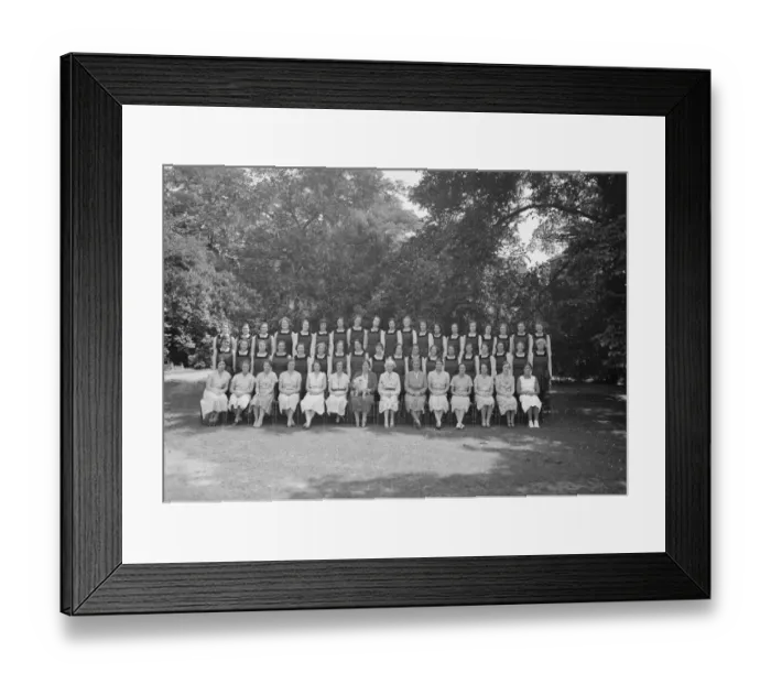 Framed Print : Osterberg College students. 14 July 1937 Framed Print : Osterberg College students. 14 July 1937