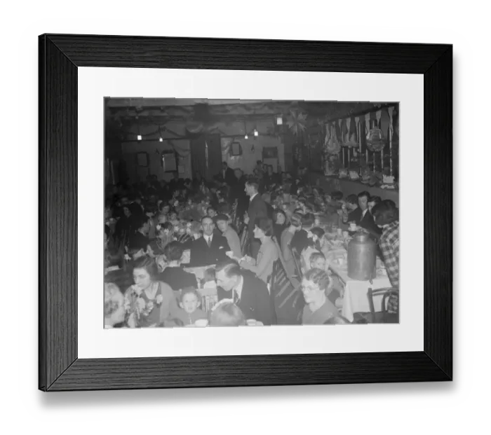 Framed Print : The Cray Gas Works social club party. 1937 Framed Print : The Cray Gas Works social club party. 1937