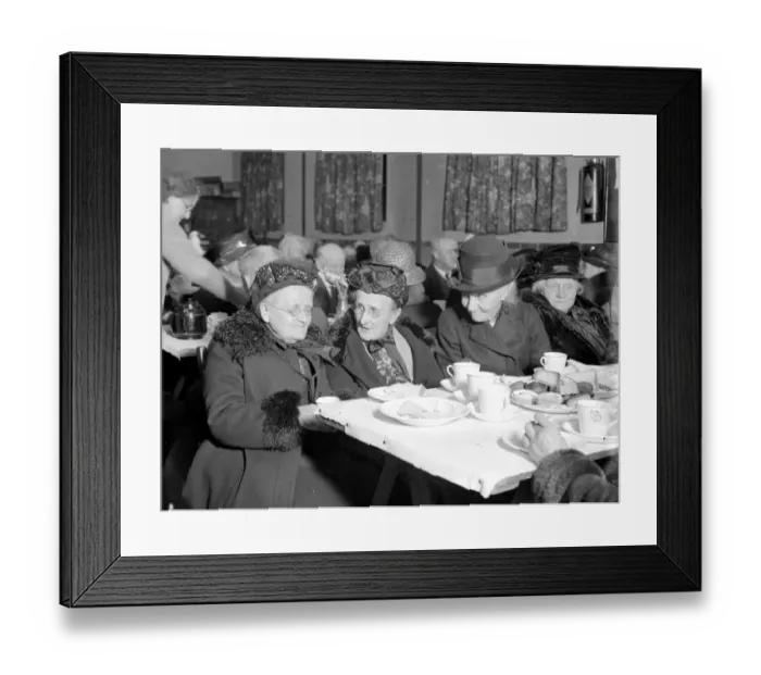 Framed Print : Old Folks (St Mary Cray) 1934 Framed Print : Old Folks (St Mary Cray) 1934