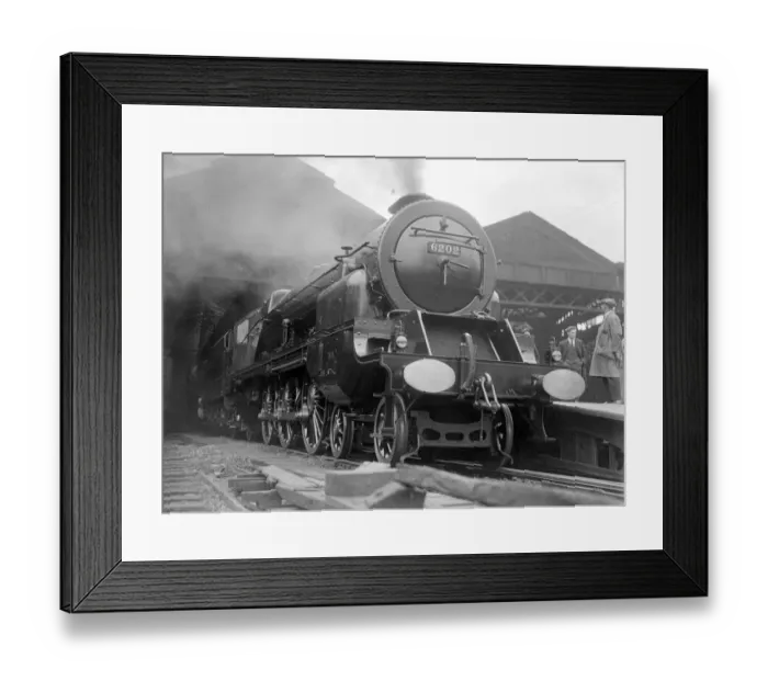 Framed Print : The Turbomotive considered a starting innovation in British railway practice, is Framed Print : The Turbomotive considered a starting innovation in British railway practice, is