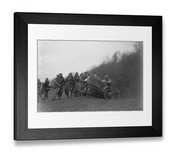 Framed Print : Sidcup motor cycle club trail. 1935 Framed Print : Sidcup motor cycle club trail. 1935