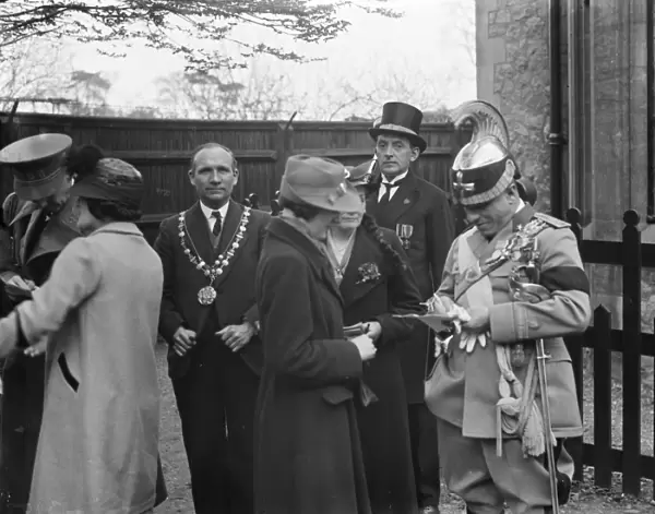 Gallipoli service in Eltham, Kent. 1936