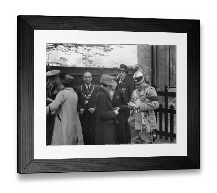 Framed Print : Gallipoli service in Eltham, Kent. 1936