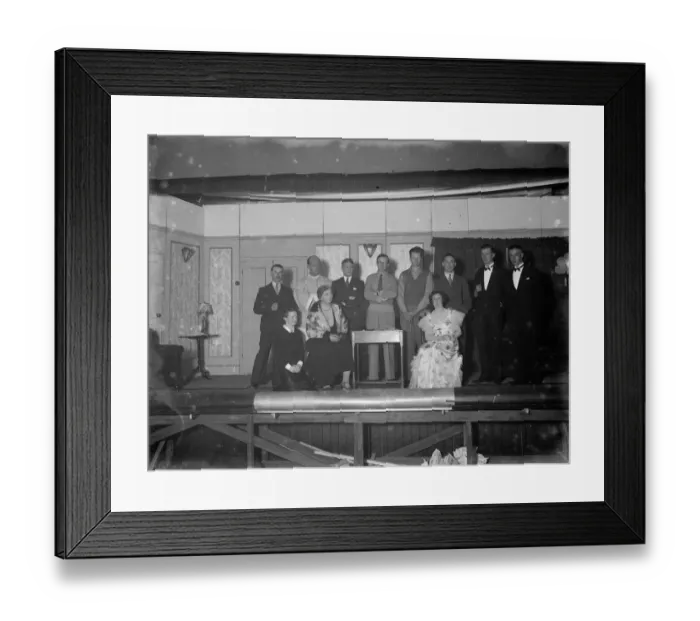 Framed Print : The cast of the Bromley scouts performance of the play, The Bat Framed Print : The cast of the Bromley scouts performance of the play, The Bat
