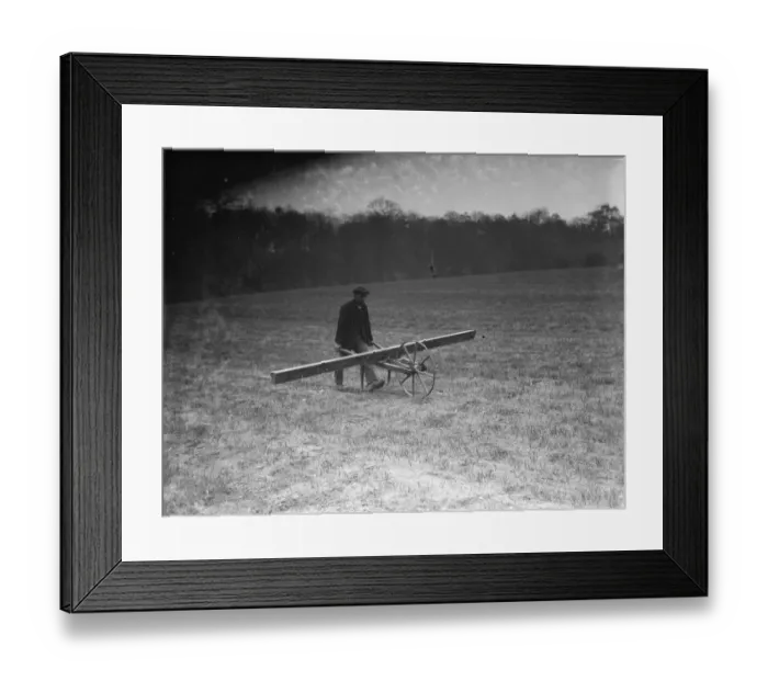Framed Print : Broadcasting clover seeds. 1936 Framed Print : Broadcasting clover seeds. 1936