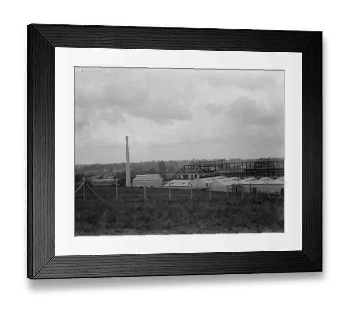 Framed Print : A factory being erected in Sidcup, Kent. 1938 Framed Print : A factory being erected in Sidcup, Kent. 1938