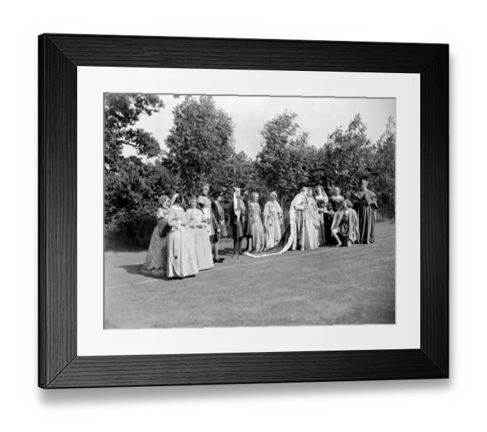 Framed Print : Miss C. Hall, Pageant, Kent Womens Institute, Group. 1934 Framed Print : Miss C. Hall, Pageant, Kent Womens Institute, Group. 1934