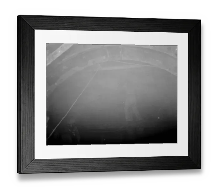 Framed Print : Work on the Dartford Tunnel. The process of cementation in which holes are bored Framed Print : Work on the Dartford Tunnel. The process of cementation in which holes are bored