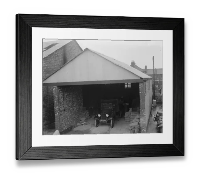 Framed Print : The Trevillion garages inn Erith, Kent. 1936 Framed Print : The Trevillion garages inn Erith, Kent. 1936