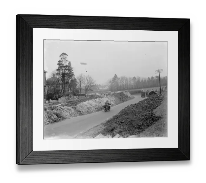 Framed Print : Road widening in Wrotham, Kent. 1937 Framed Print : Road widening in Wrotham, Kent. 1937