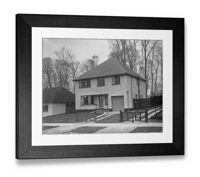 Framed Print : Houses in Northcray near Sidcup, Kent. 28 March 1939 Framed Print : Houses in Northcray near Sidcup, Kent. 28 March 1939