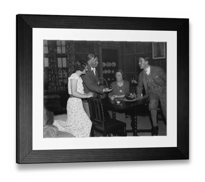 Framed Print : The Sevenoaks Players, an amateur group, performing. 1936 Framed Print : The Sevenoaks Players, an amateur group, performing. 1936