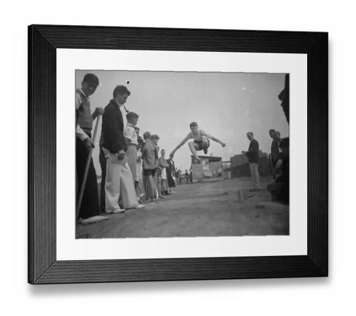 Framed Print : Dartford technical college sports. Caught in mid air during the long jump Framed Print : Dartford technical college sports. Caught in mid air during the long jump