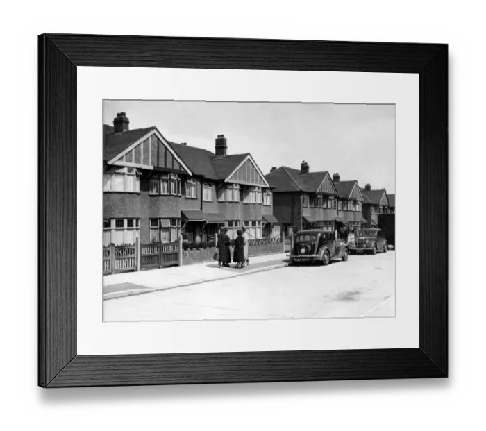 Framed Print : Housing types in Sidcup, Kent Framed Print : Housing types in Sidcup, Kent