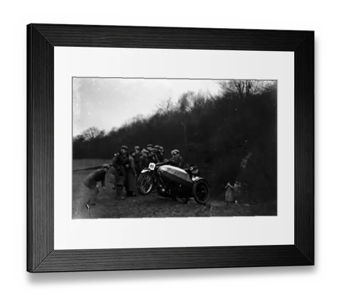 Framed Print : Sidcup motor cycle club trail. 1935 Framed Print : Sidcup motor cycle club trail. 1935