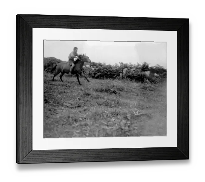 Framed Print : Horse riding (Bare - back). 1933 Framed Print : Horse riding (Bare - back). 1933