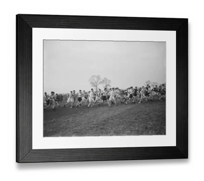 Framed Print : Kent Cross Country Championship Dartford. 1937 Framed Print : Kent Cross Country Championship Dartford. 1937