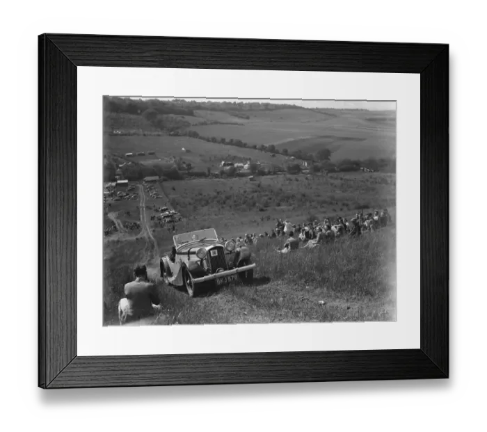 Framed Print : Motor hill climb at Farningham. 26 May 1937 Framed Print : Motor hill climb at Farningham. 26 May 1937
