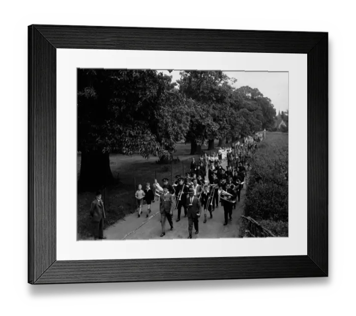 Framed Print : Church parade in Foots Cray, Kent. 1936