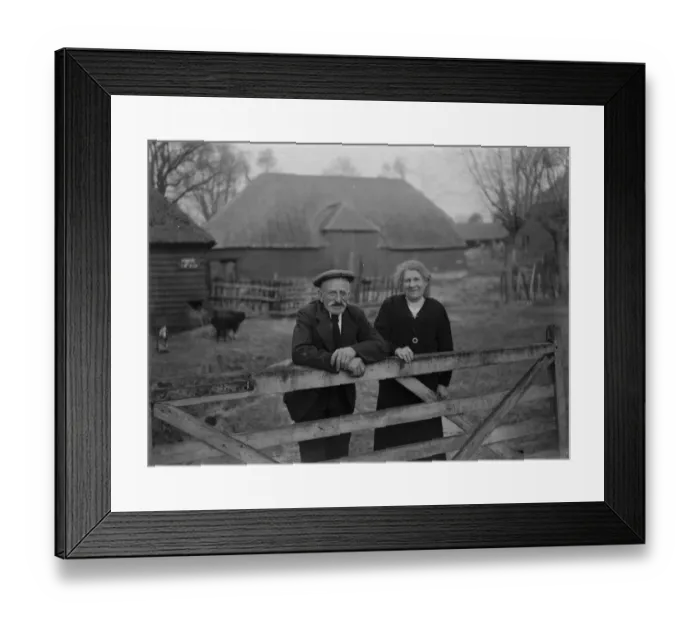 Framed Print : Diamond wedding. Couchma. Franks Farm. Horton Kirby. 1934 Framed Print : Diamond wedding. Couchma. Franks Farm. Horton Kirby. 1934