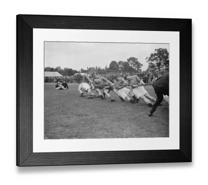 Framed Print : Erith Hospital sports. The tug of war. 1938 Framed Print : Erith Hospital sports. The tug of war. 1938