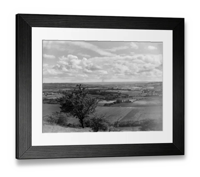 Framed Print : Patchwork countryside A TopFoto