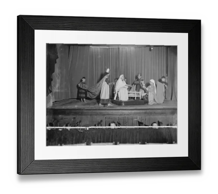 Framed Print : Chislehurst carol play. 1934