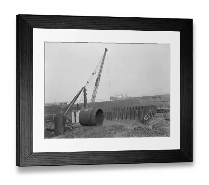 Framed Print : Dartford Tunnel under construction. 1937 Framed Print : Dartford Tunnel under construction. 1937