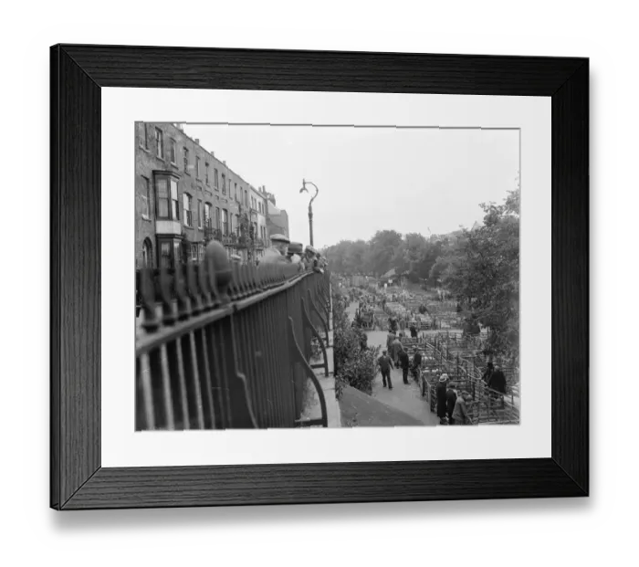 Framed Print : Canterbury market. 1936 Framed Print : Canterbury market. 1936