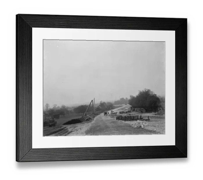 Framed Print : Road to Dartford power station. 1937 Framed Print : Road to Dartford power station. 1937