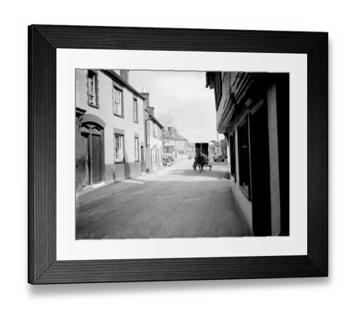Framed Print : Runaway horse with bakers van, Aylesford, Kent. 1938