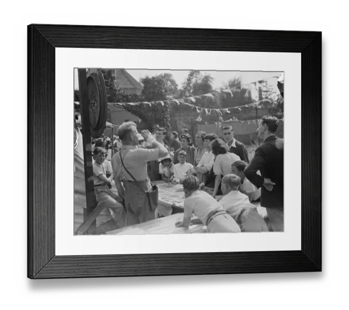Framed Print : Eltham Roman catholic fete. Boys show their shooting ability on the air rifle range Framed Print : Eltham Roman catholic fete. Boys show their shooting ability on the air rifle range
