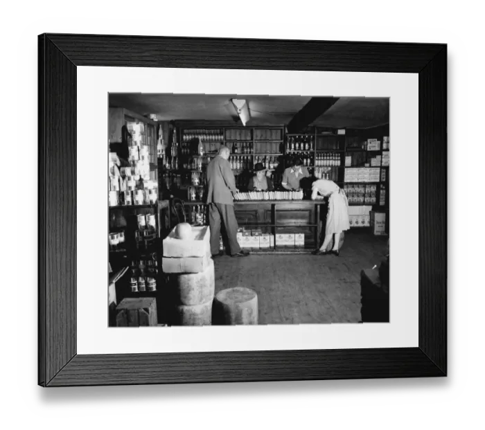 Framed Print : The country library opened once a week at the village shop Chilham. 7 / 7 / 1950 Kent Framed Print : The country library opened once a week at the village shop Chilham. 7 / 7 / 1950 Kent