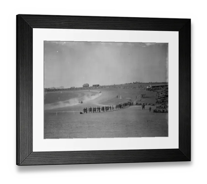 Framed Print : Motor cycling races at Brands Hatch. A general view of the track. 18 April 1938 Framed Print : Motor cycling races at Brands Hatch. A general view of the track. 18 April 1938