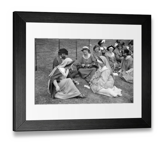 Framed Print : Farningham Pagent Play. A game of cards. 1934 Framed Print : Farningham Pagent Play. A game of cards. 1934