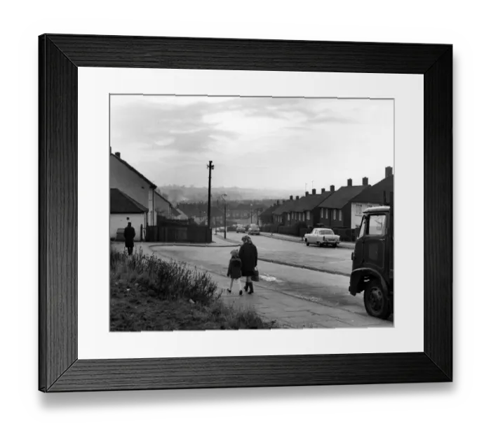Framed Print : Suburban housing - St Pauls Cray, Kent 5th December 1969 Framed Print : Suburban housing - St Pauls Cray, Kent 5th December 1969
