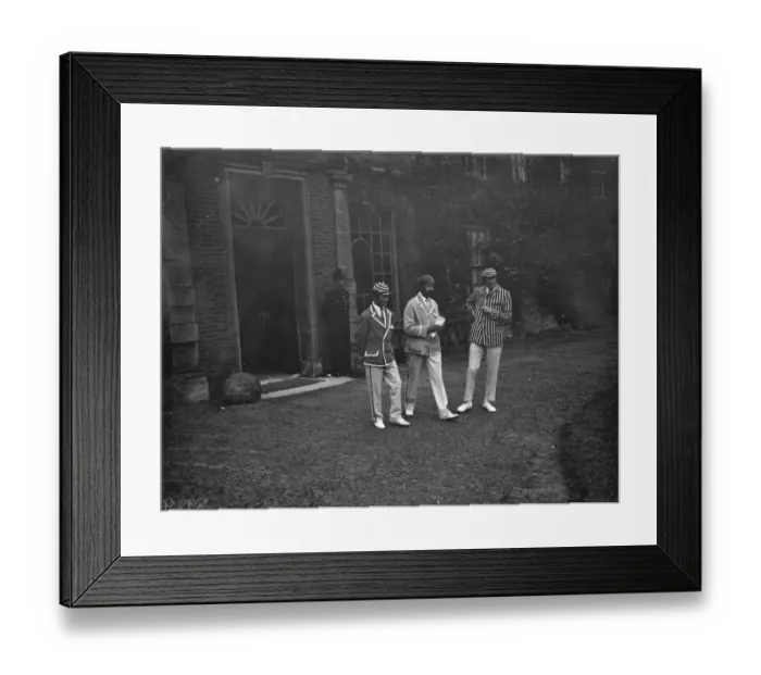 Framed Print : Men in period dress at Lullingstone Park near Eynsford, Kent. 1938