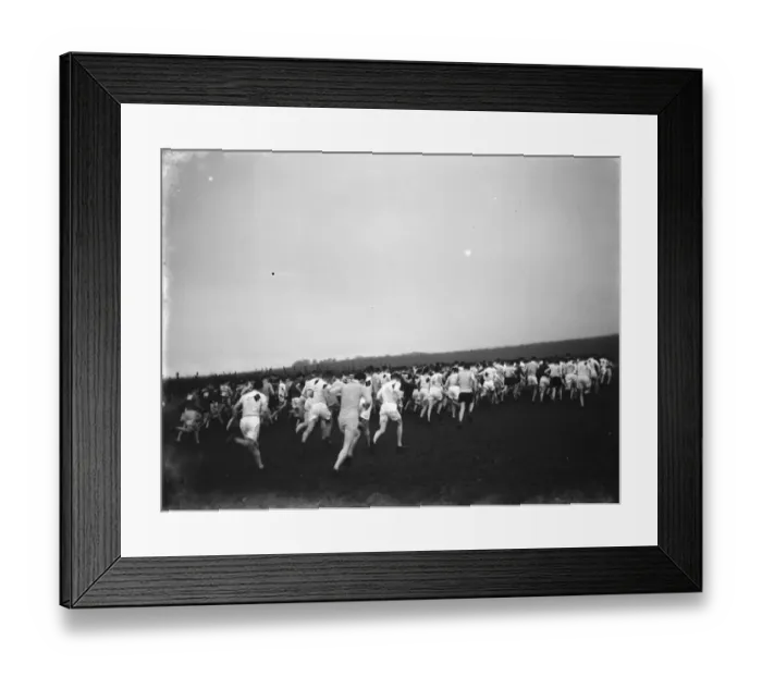 Framed Print : Cross country race Darenth, Kent. 1937 Framed Print : Cross country race Darenth, Kent. 1937