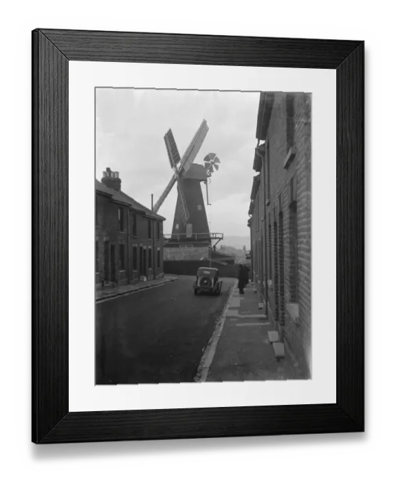 Framed Print : Rochester windmill in Kent. 1936