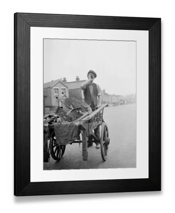Framed Print : Iron metal and waste merchants. 1937 Framed Print : Iron metal and waste merchants. 1937