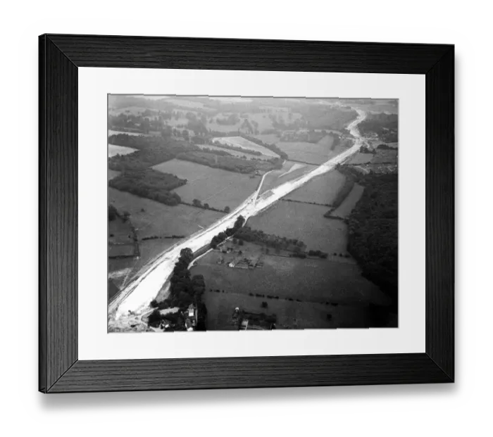 Framed Print : Aerial view of Maidstones new By Pass under construction, Kent, England 9 September Framed Print : Aerial view of Maidstones new By Pass under construction, Kent, England 9 September